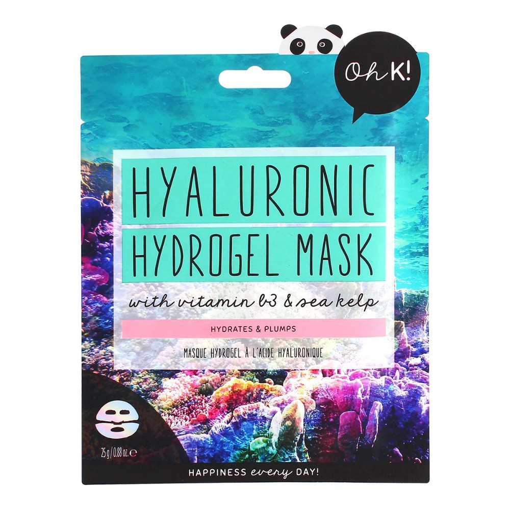 slide 1 of 1, OH K! Hyaluronic Hydrogel Mask With Vitamin B3 & Sea Kelp, 0.88 oz