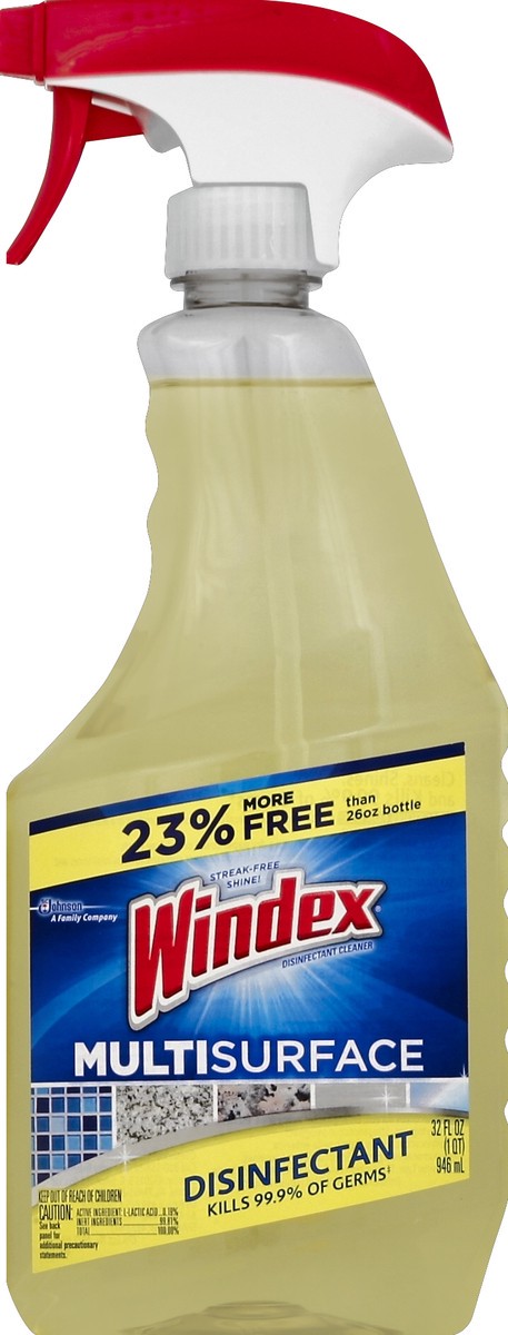 slide 2 of 2, Windex Disinfectant Cleaner 32 oz, 32 oz