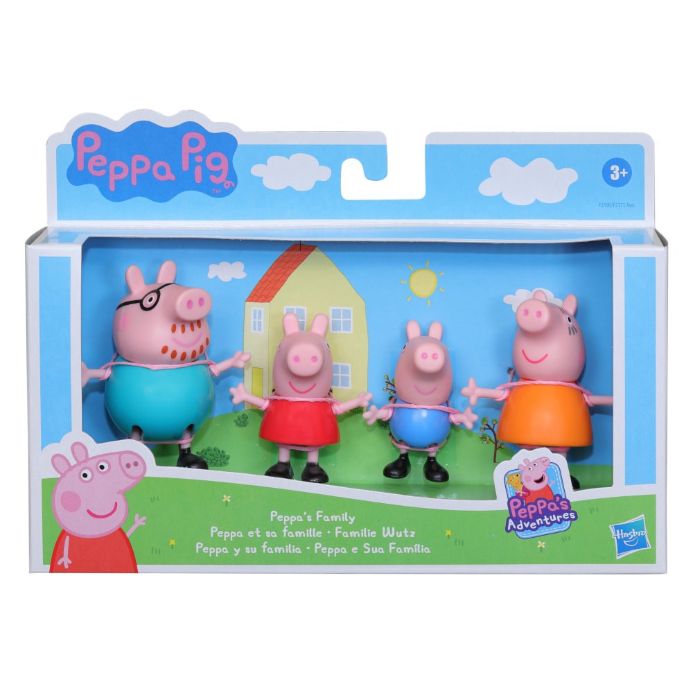 slide 1 of 4, Hasbro Peppa Pig Adventures Family Figures, 4 ct
