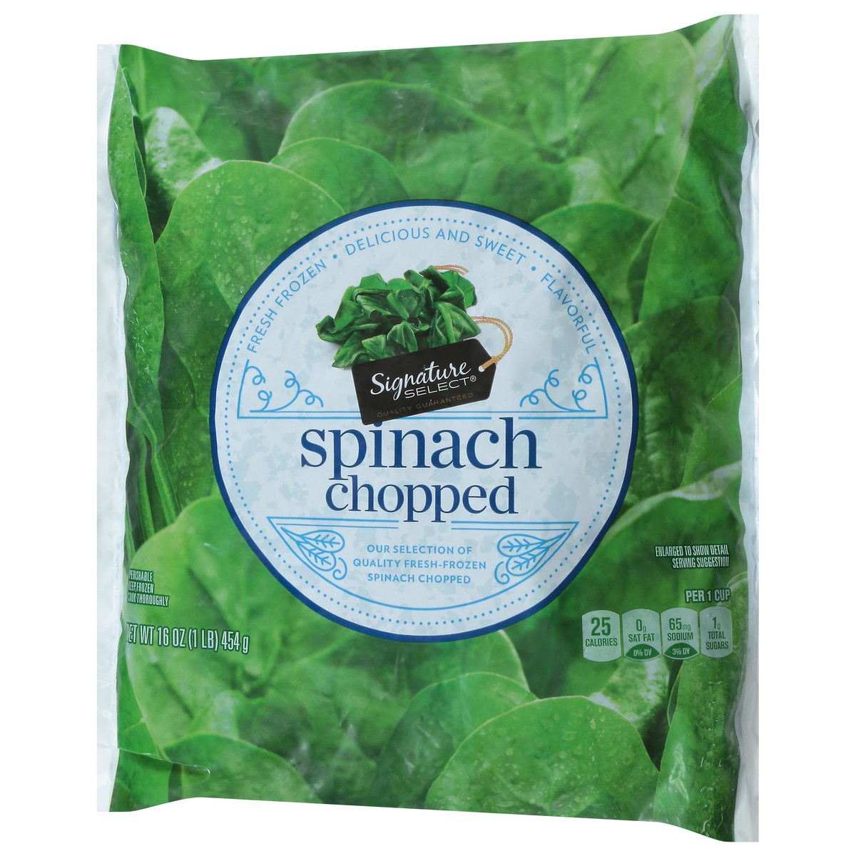 slide 6 of 13, Signature Select Chopped Spinach 16 oz, 16 oz