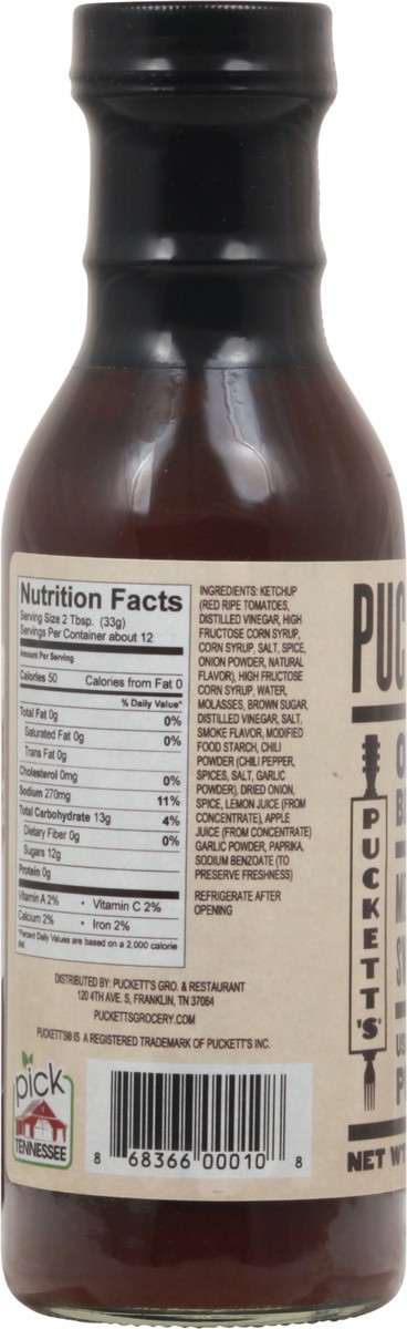 slide 9 of 14, Puckett's Memphis Style Original BBQ Sauce 14 oz, 14 oz
