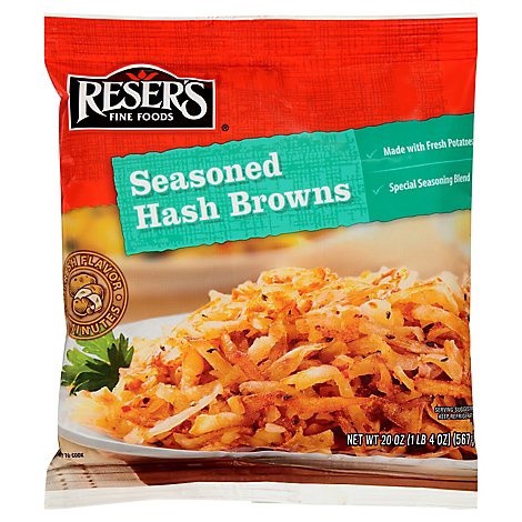 slide 1 of 9, Reser's Seasoned Hash Browns, 20 oz