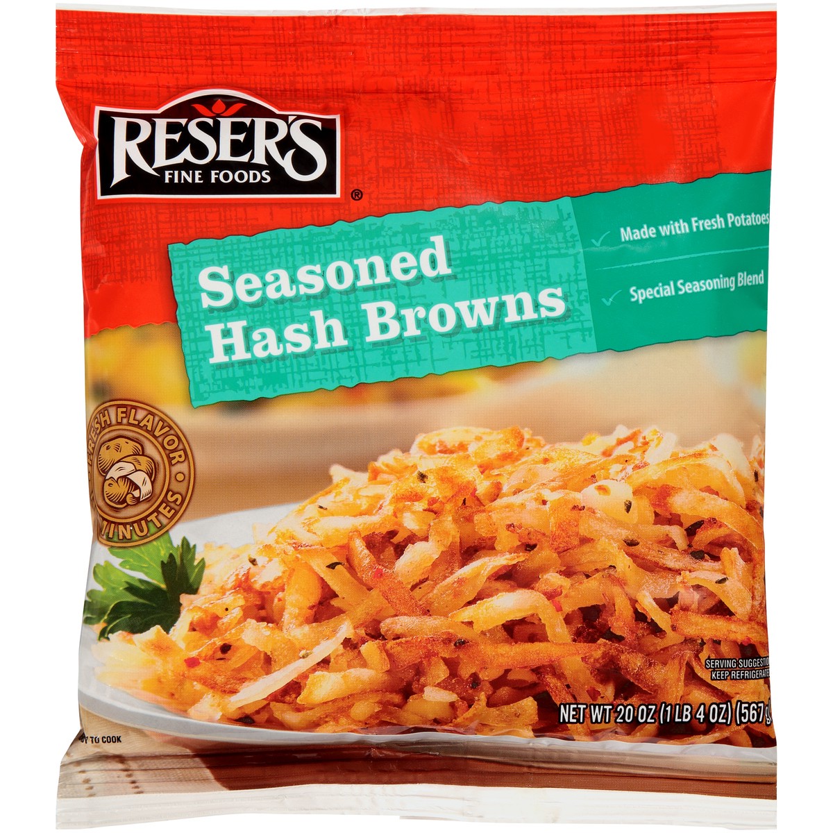 slide 7 of 9, Reser's Seasoned Hash Browns, 20 oz