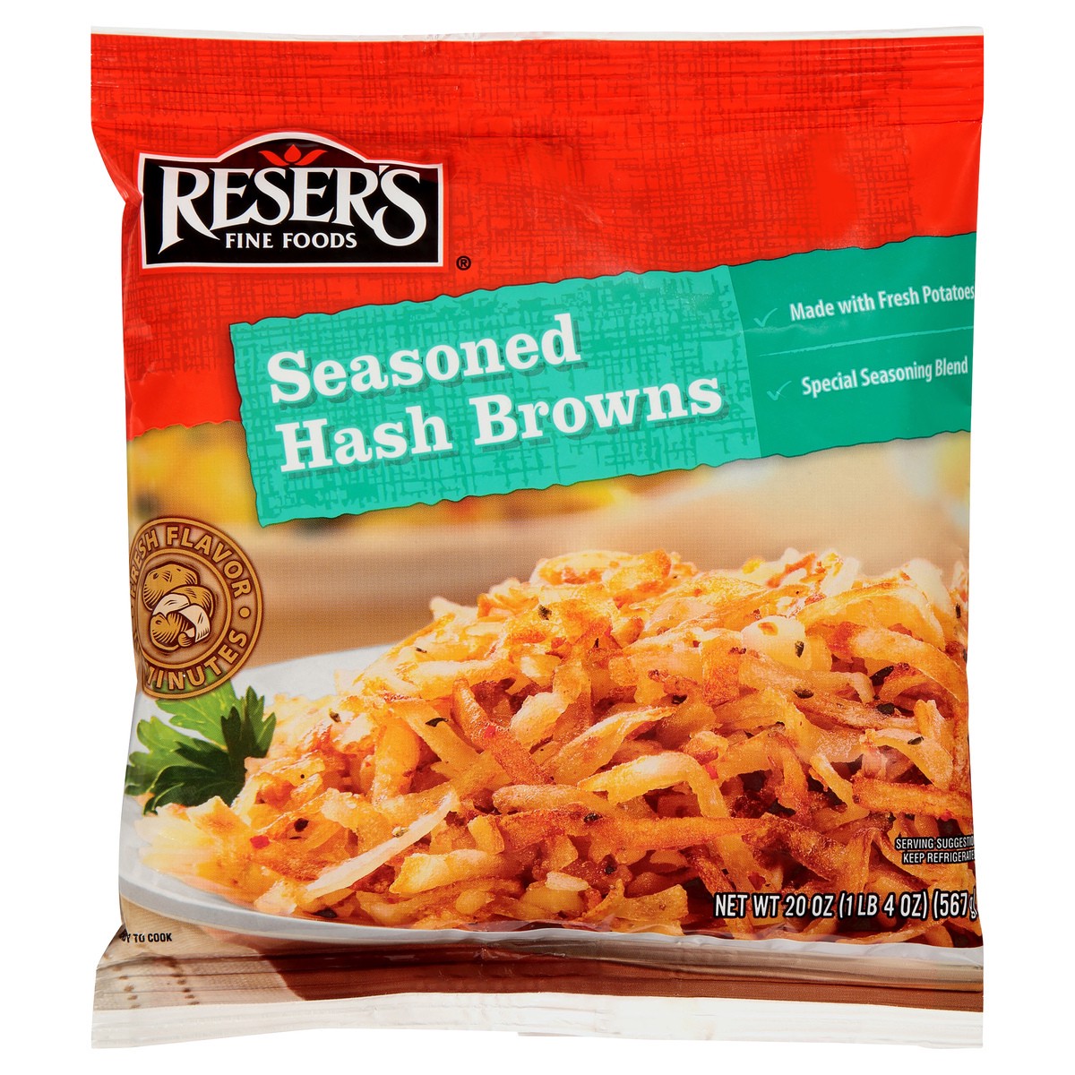 slide 6 of 9, Reser's Seasoned Hash Browns, 20 oz