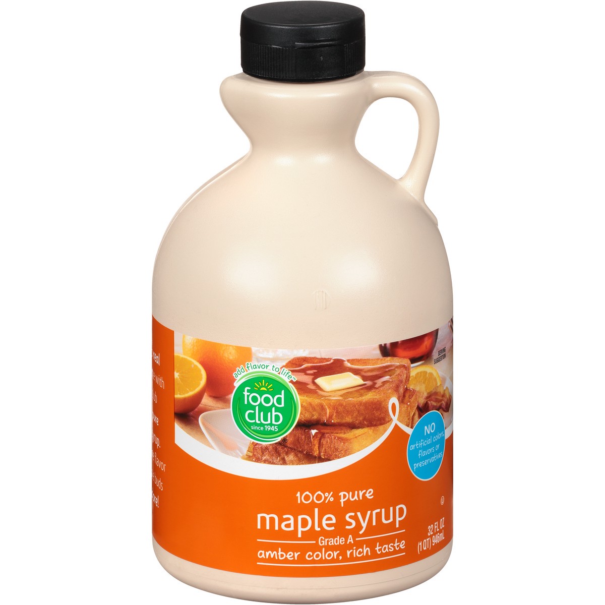 slide 3 of 9, Food Club 100% Pure Maple Syrup, 32 fl oz