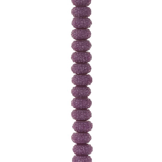 slide 1 of 3, Purple Faceted Acrylic Rondel Beads, 8mm By Bead Landing, 8mm