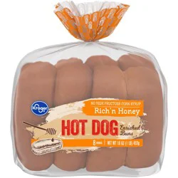 Kroger Rich 'N Honey Enriched Hot Dog Buns