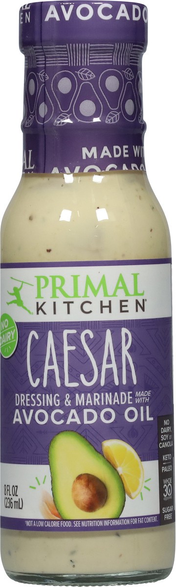 slide 6 of 9, Primal Kitchen Dairy-Free Caesar Dressing with Avocado Oil - 8 fl oz, 8 fl oz