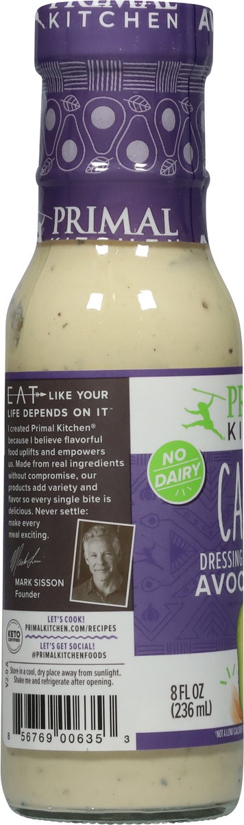 slide 2 of 9, Primal Kitchen Dairy-Free Caesar Dressing with Avocado Oil - 8 fl oz, 8 fl oz