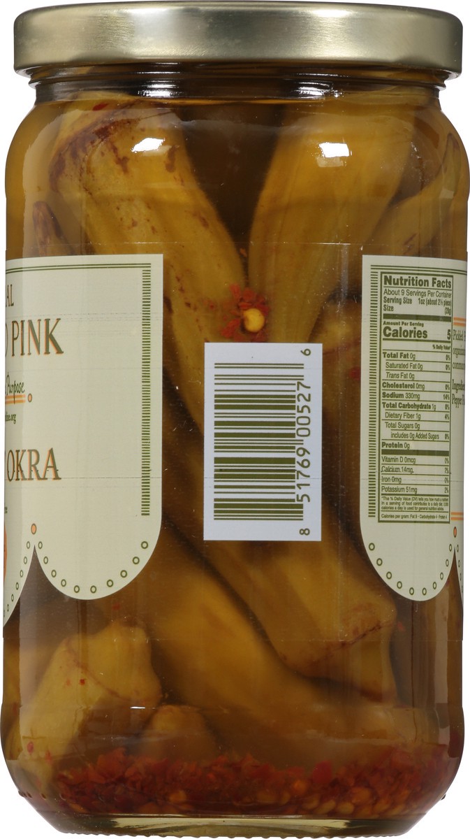 slide 12 of 13, Pickled Pink Natural Smokin' Okra 16 fl oz, 16 oz