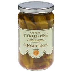 Pickled Pink Natural Smokin' Okra 16 fl oz