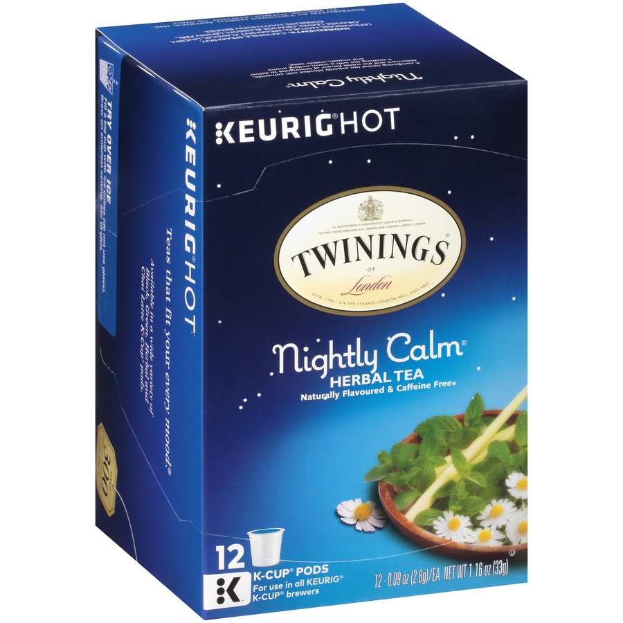 slide 2 of 7, Twinings Nightly Calm Herbal Tea, 12 ct