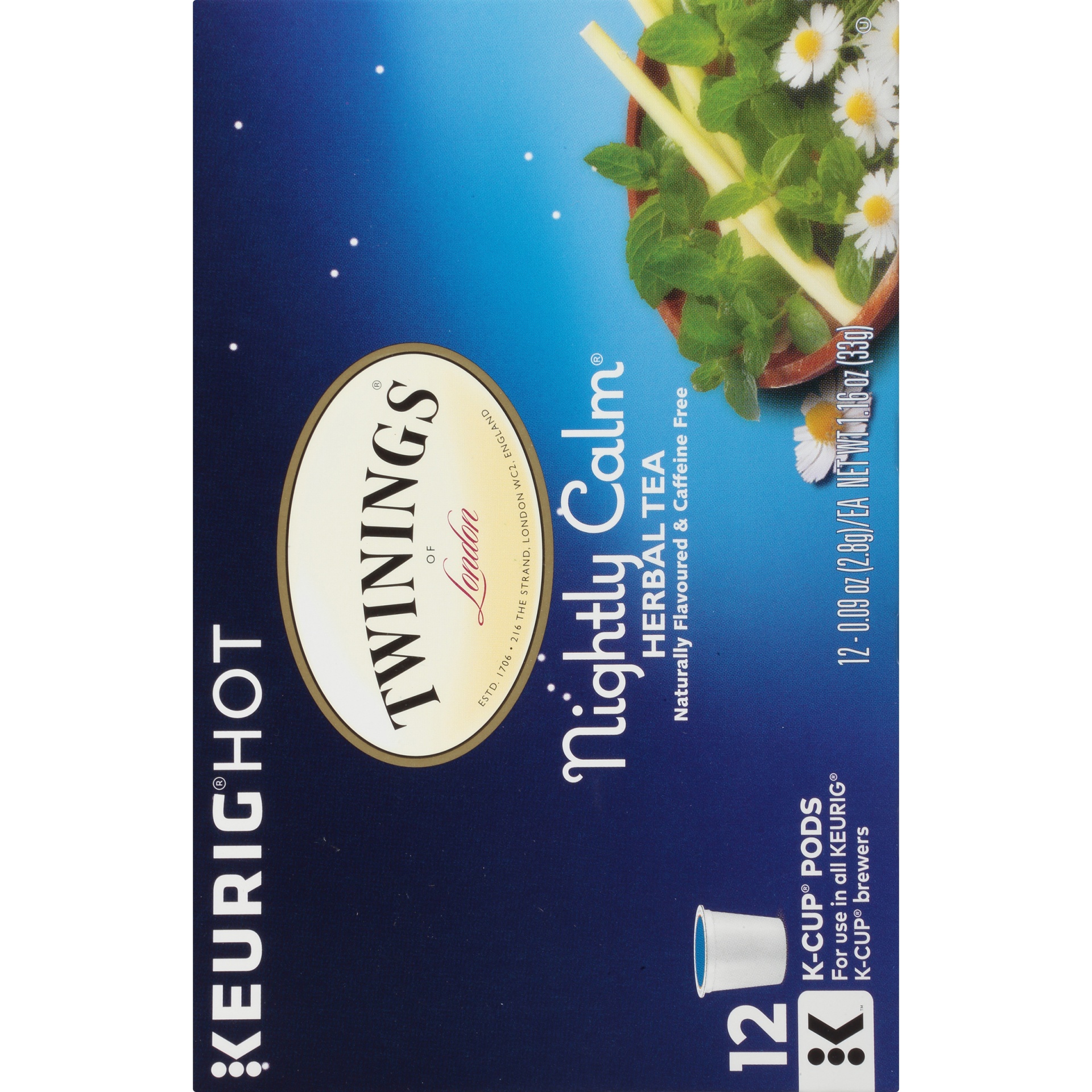 slide 5 of 7, Twinings Nightly Calm Herbal Tea, 12 ct