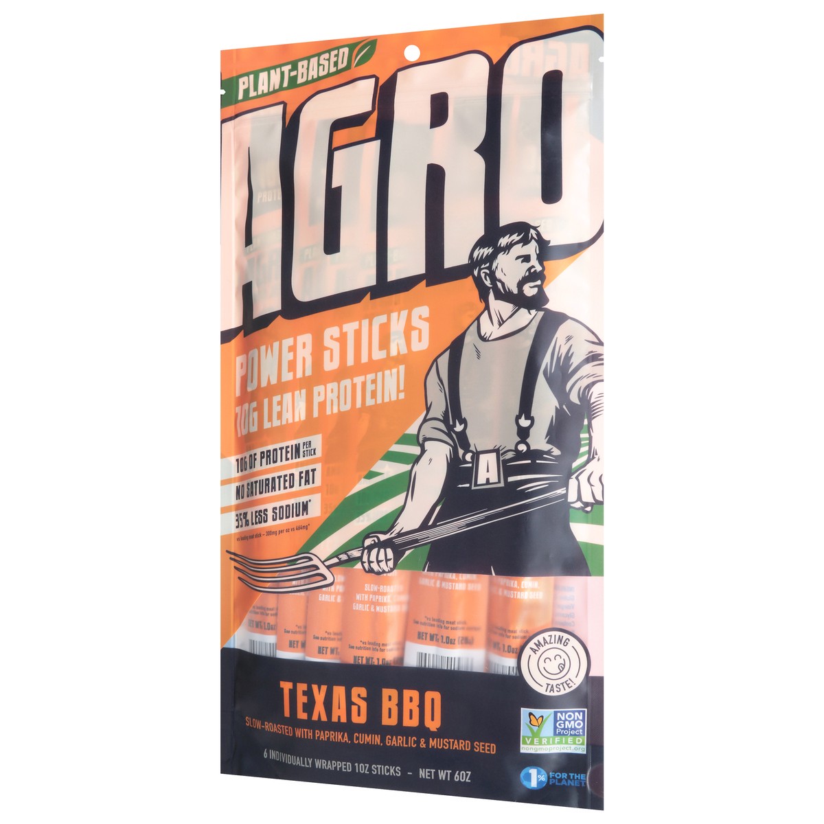 slide 2 of 4, Agro Sticks Texas Bbq 6oz - 6 Oz, 6 oz