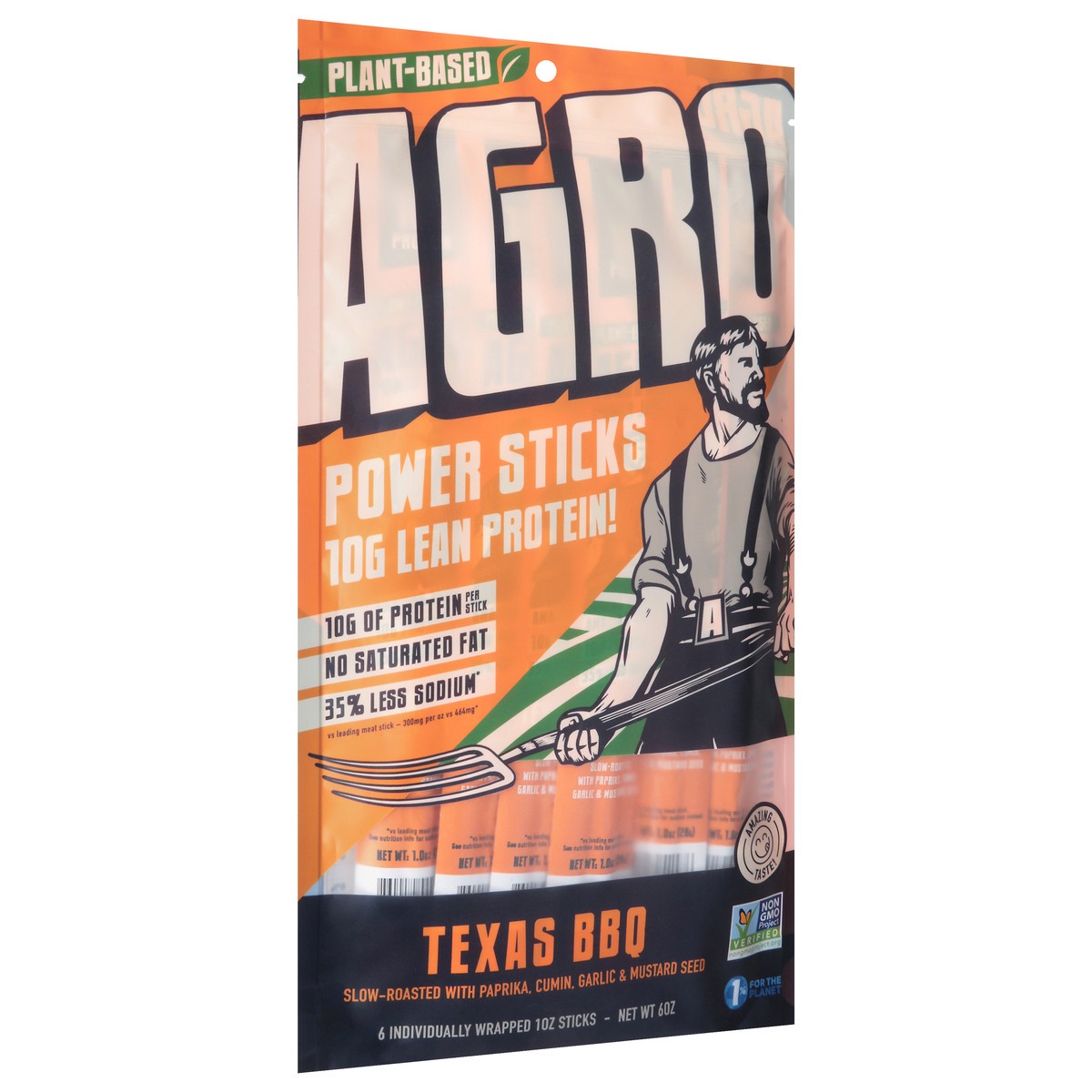 slide 4 of 4, Agro Sticks Texas Bbq 6oz - 6 Oz, 6 oz