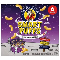 Pirate's Booty Smart Puffs Cosmic White Cheddar Corn Puffs - 6 ct
