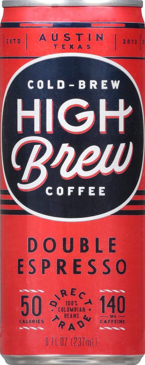 slide 3 of 9, High Brew Coffee Cold-Brew Double Espresso Coffee 8 oz, 8 oz