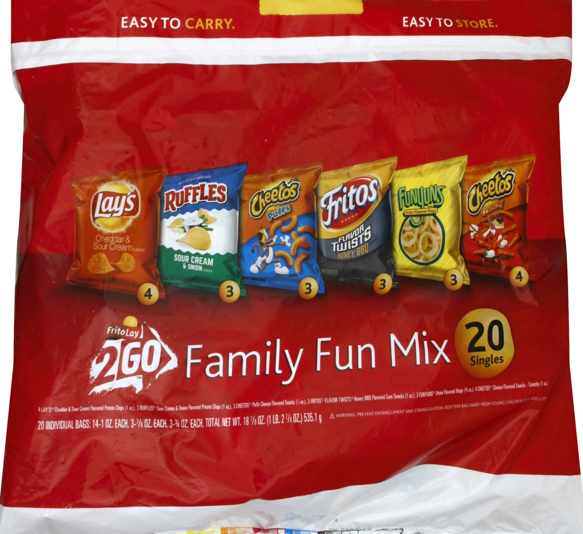 slide 4 of 6, Frito-Lay Variety Pack Family Fun, 20 oz