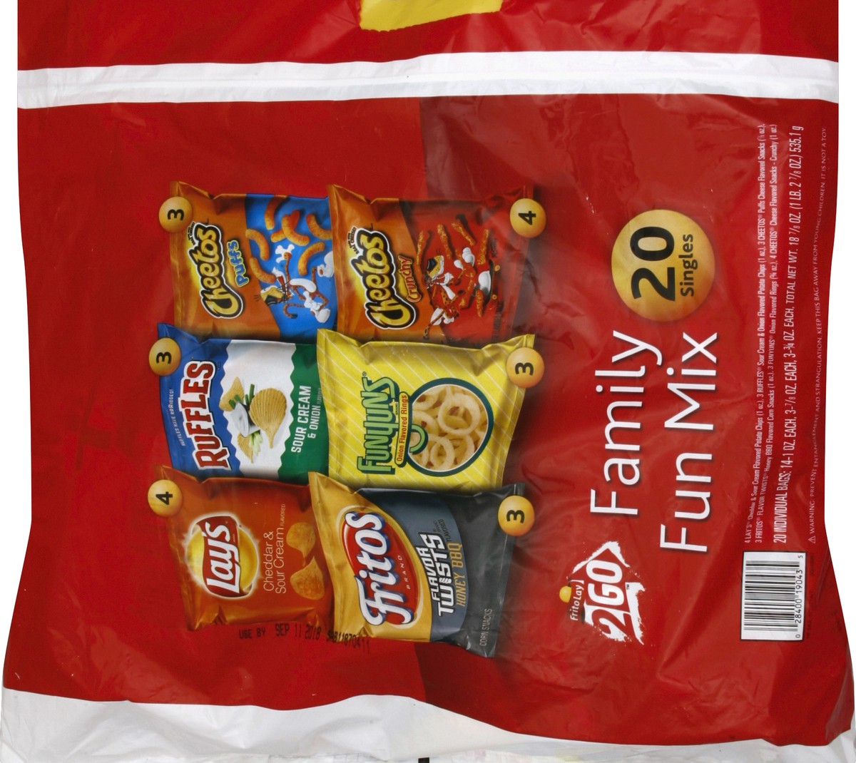 slide 6 of 6, Frito-Lay Variety Pack Family Fun, 20 oz