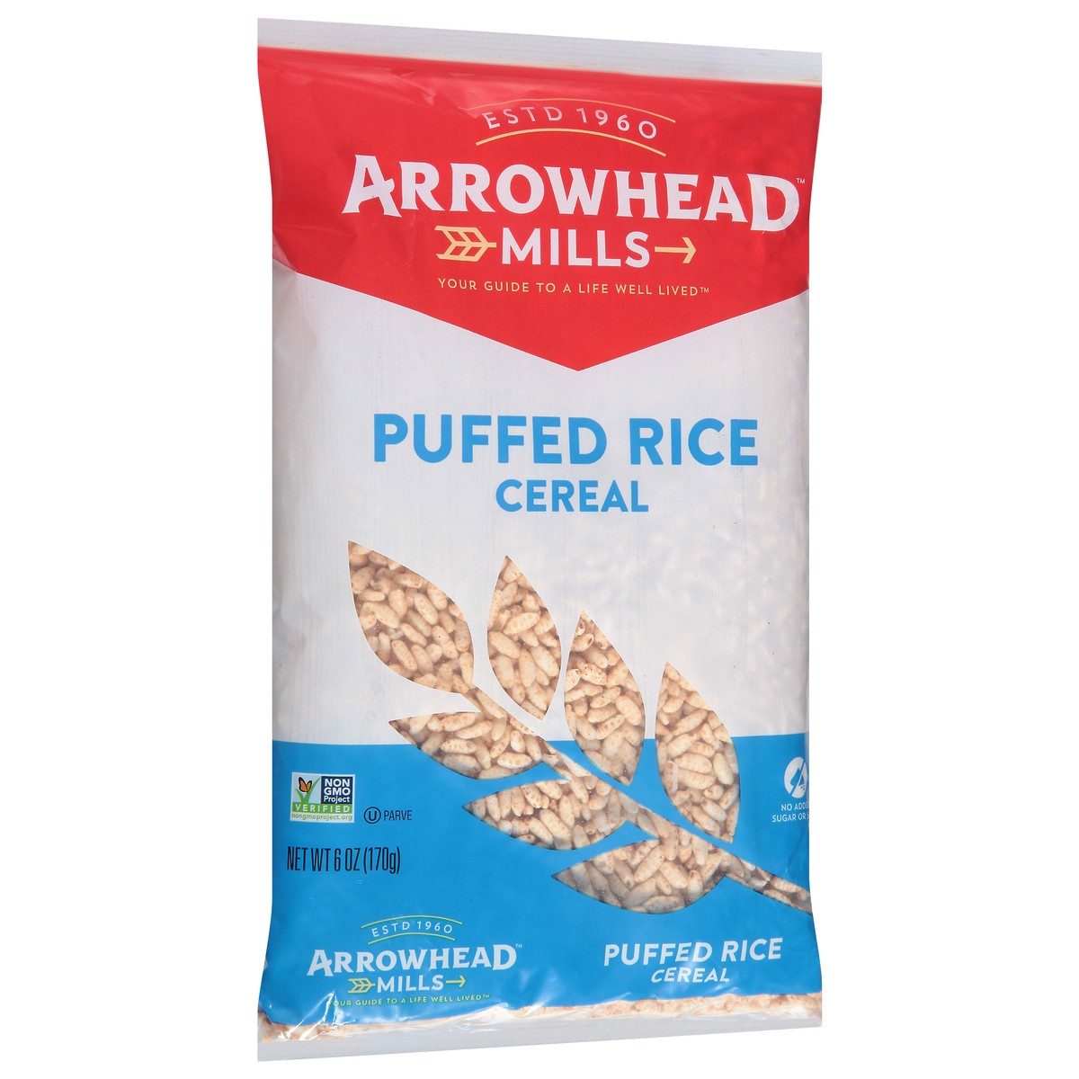 slide 3 of 9, Arrowhead Mills Puffed Rice Cereal, 6 Oz Bag, 6 oz