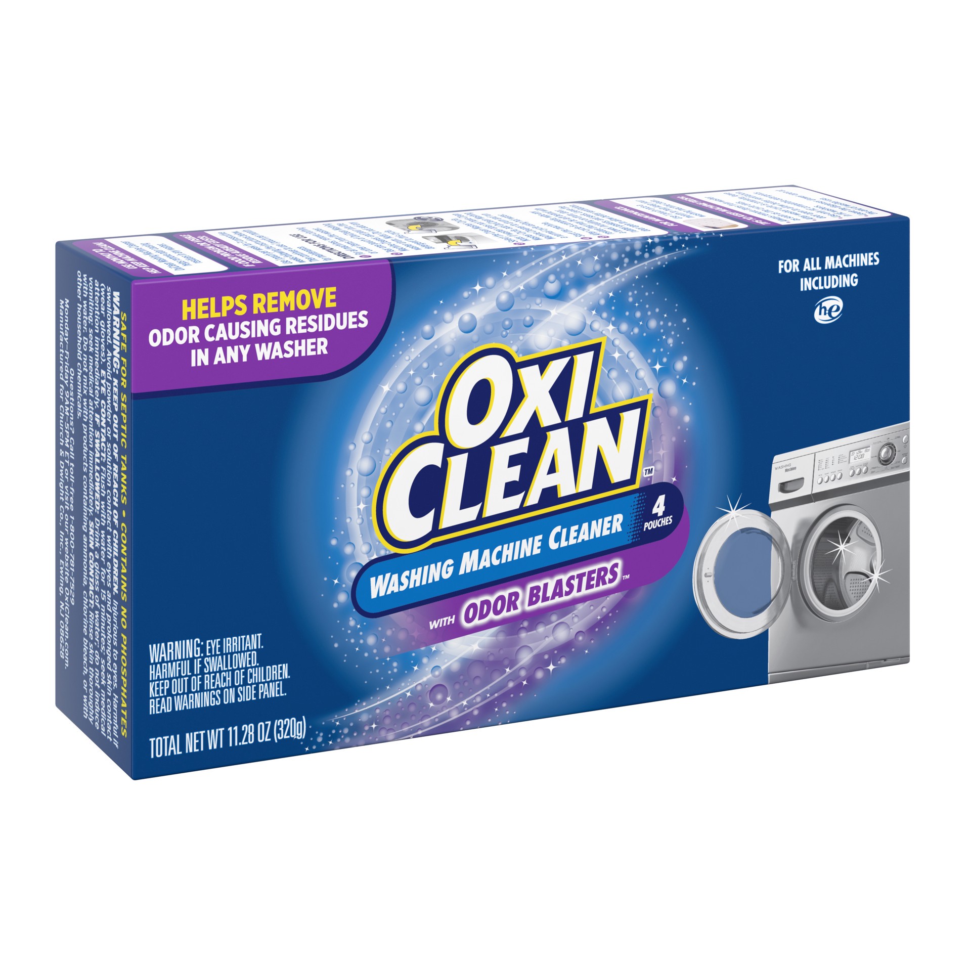 slide 4 of 5, Oxi-Clean Washing Machine Cleaner with Odor Blasters, 4 Count, 4 ct