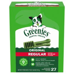 Greenies Regular Original Dental Treats 27 Each