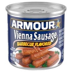 Armour Barbecue Vienna Sausage, 7g protein Per Serving, 4.6 oz Can