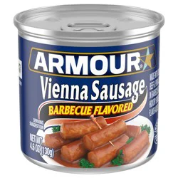 Armour Barbecue Vienna Sausage, 7g protein Per Serving, 4.6 oz Can
