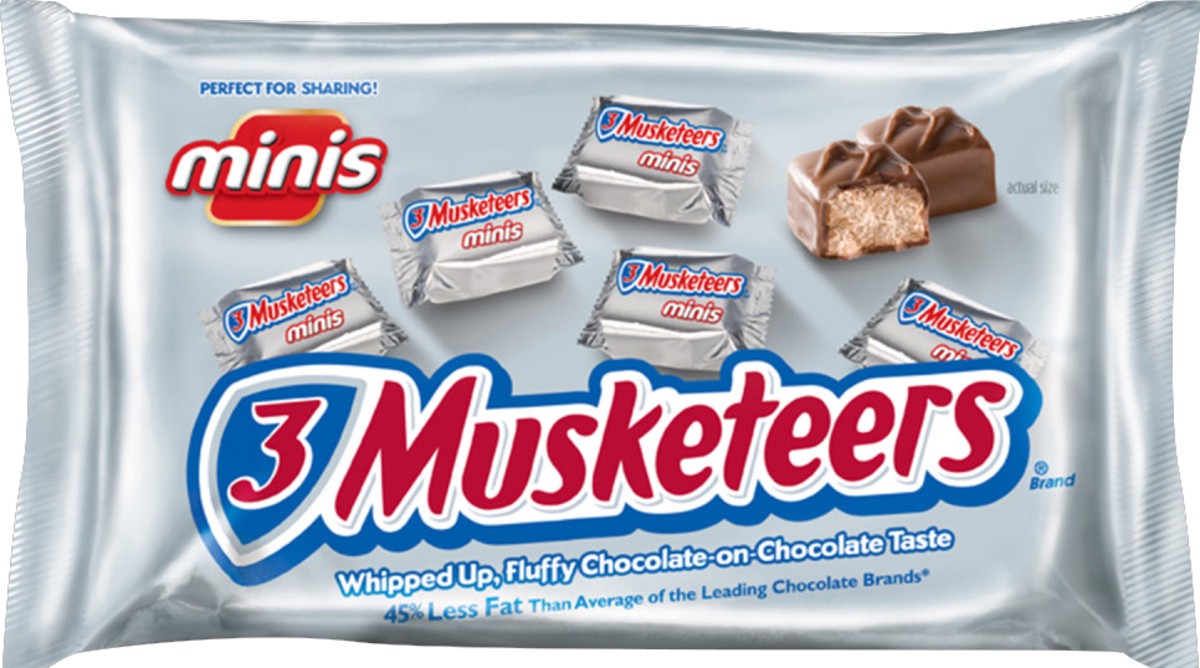 slide 1 of 2, 3 MUSKETEERS Chocolate Candies 10 oz, 10 oz