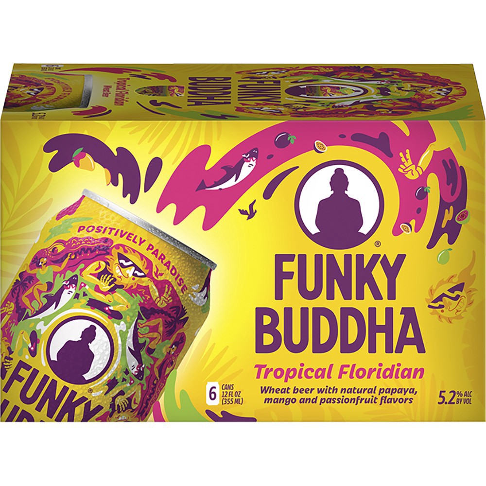 slide 1 of 1, Funky Buddha Tropical Floridian, 6 ct; 12 oz