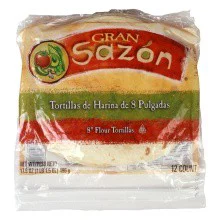 Gran Sazon 8" Flour Tortilla