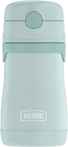 slide 1 of 1, Thermos Foogo Straw Bottle- Blue, 10 oz