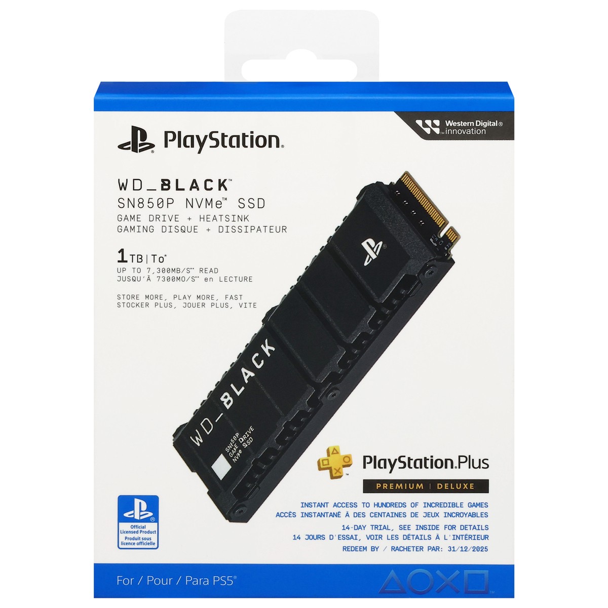 slide 1 of 4, PlayStation 1 TB SSD, 1 ct