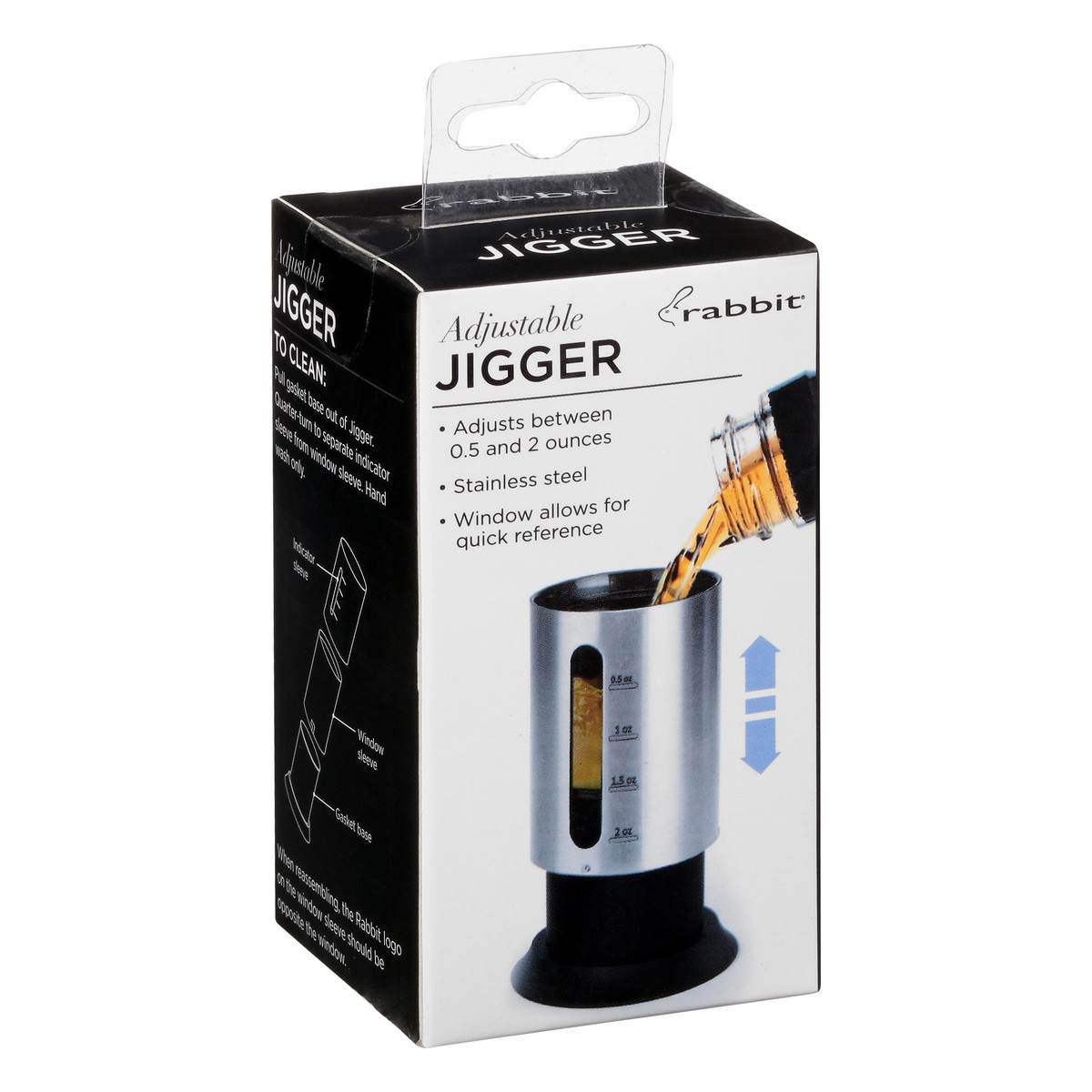 slide 2 of 9, Rabbit Adjustable Jigger 1 ea, 1 ct