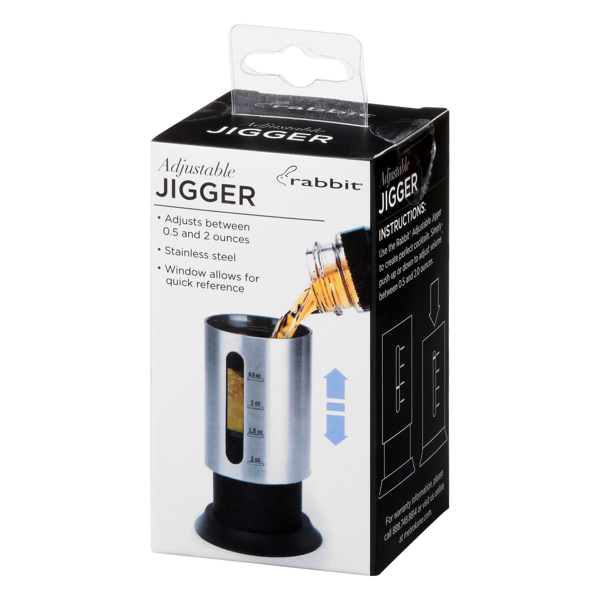 slide 9 of 9, Rabbit Adjustable Jigger 1 ea, 1 ct