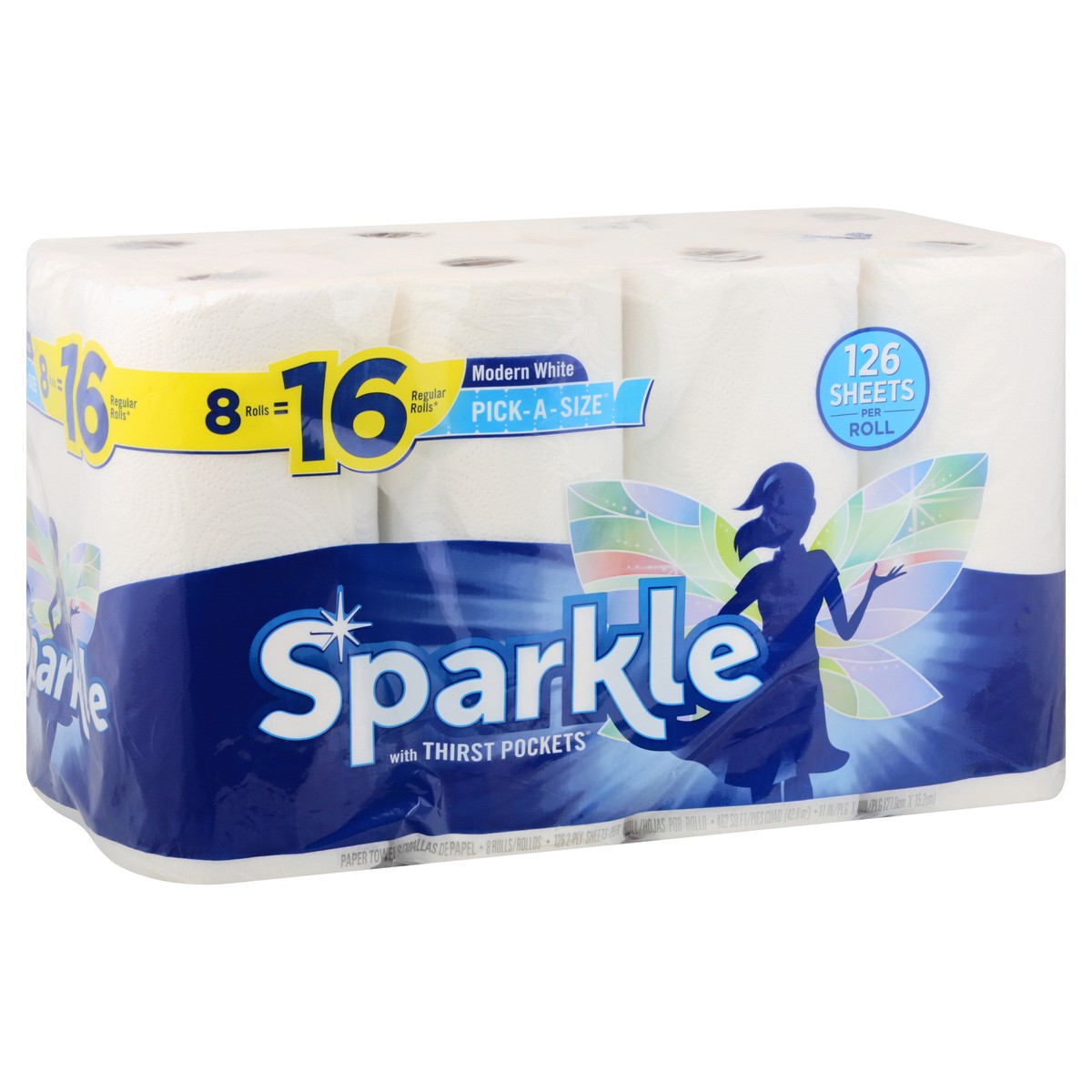 slide 6 of 11, Sparkle Pick A Size White Paper Towels, 8 ct