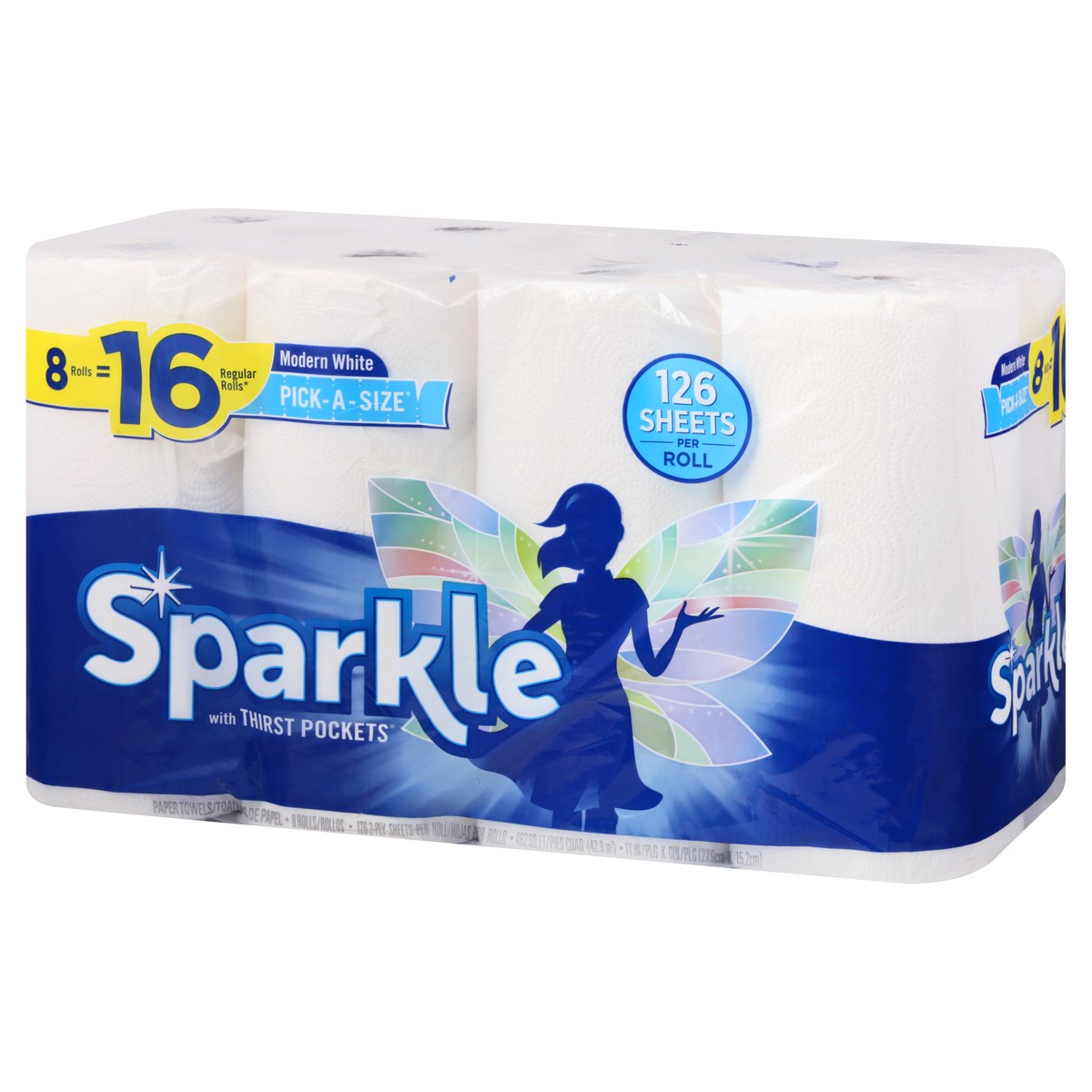 slide 3 of 11, Sparkle Pick A Size White Paper Towels, 8 ct