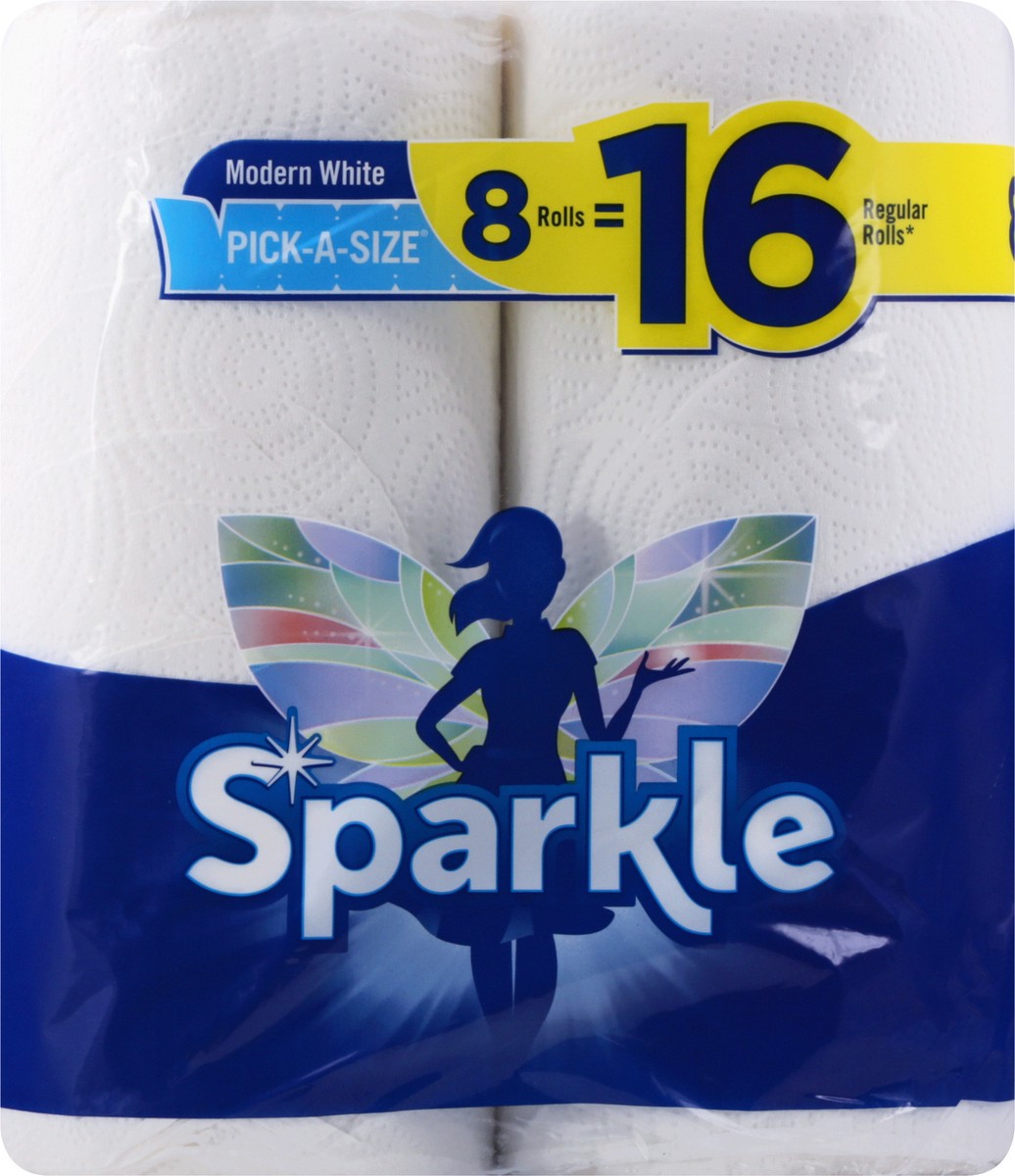 slide 4 of 11, Sparkle Pick A Size White Paper Towels, 8 ct