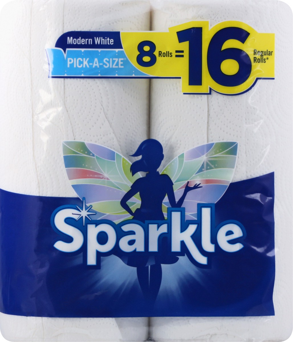 slide 10 of 11, Sparkle Pick A Size White Paper Towels, 8 ct