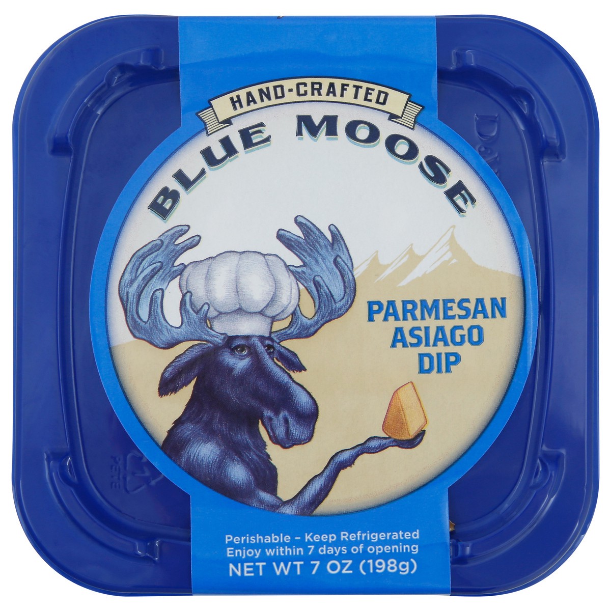 slide 3 of 6, Blue Moose of Boulder Parmesan Asiago Dip, 7 oz