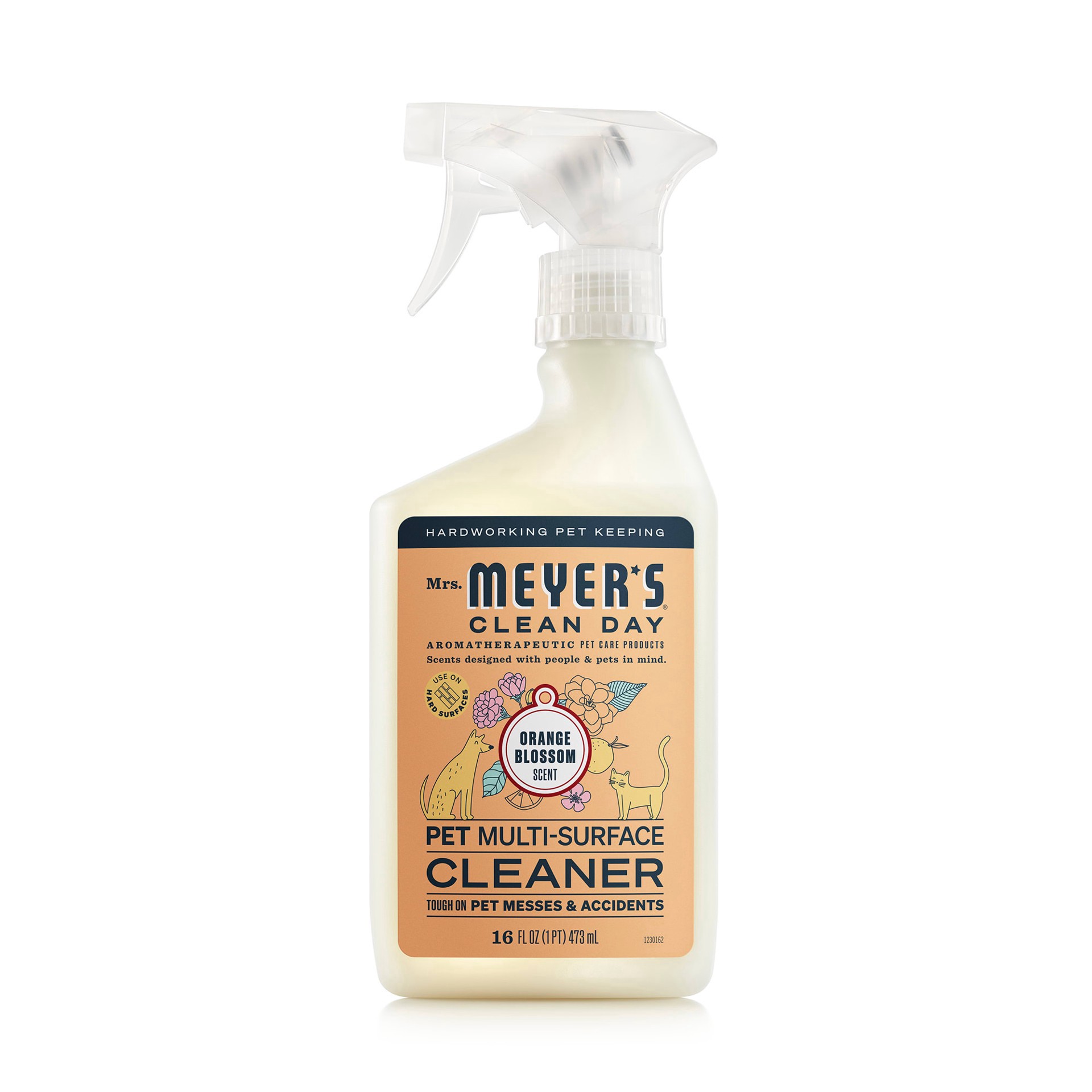 slide 1 of 1, Mrs. Meyer's Clean Day Orange Blossom Pet Heavy Duty Surface Cleaner, 16 oz., 16 fl oz