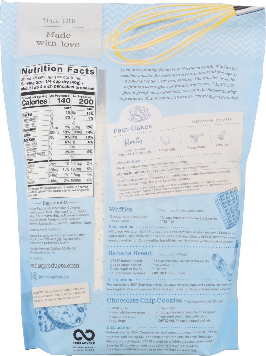 slide 2 of 9, Pamela's Pancake & Baking Mix 4 lb, 4 lb