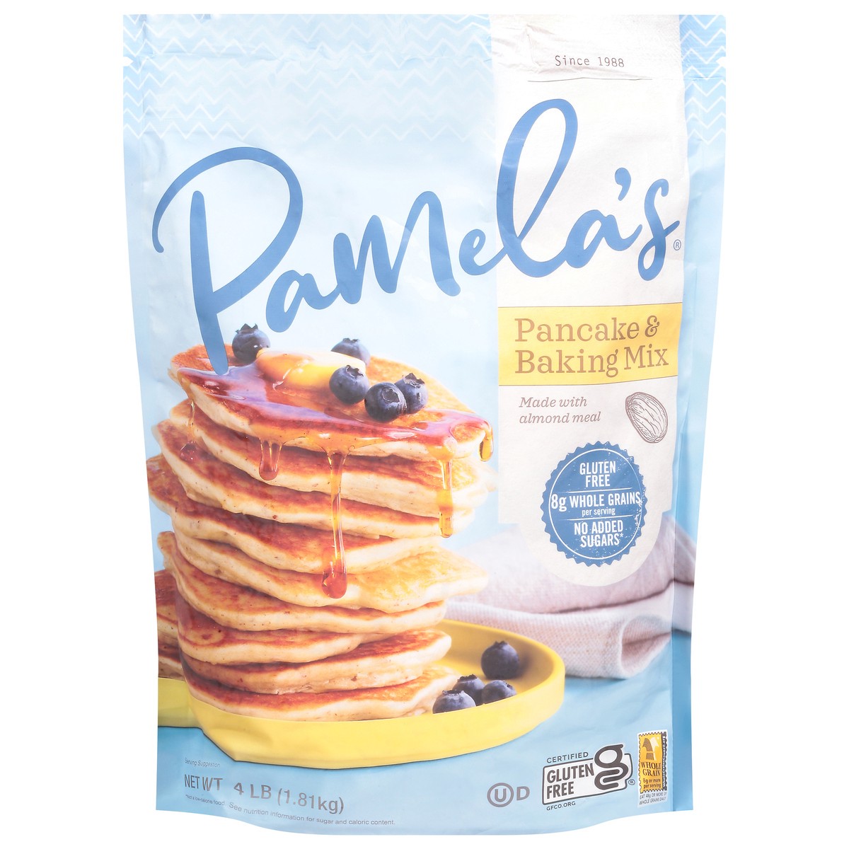 slide 1 of 9, Pamela's Pancake & Baking Mix 4 lb, 4 lb