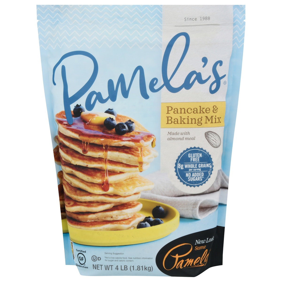 slide 1 of 1, Pamelas Gluten Free Pancake Baking Mix, 4 lb