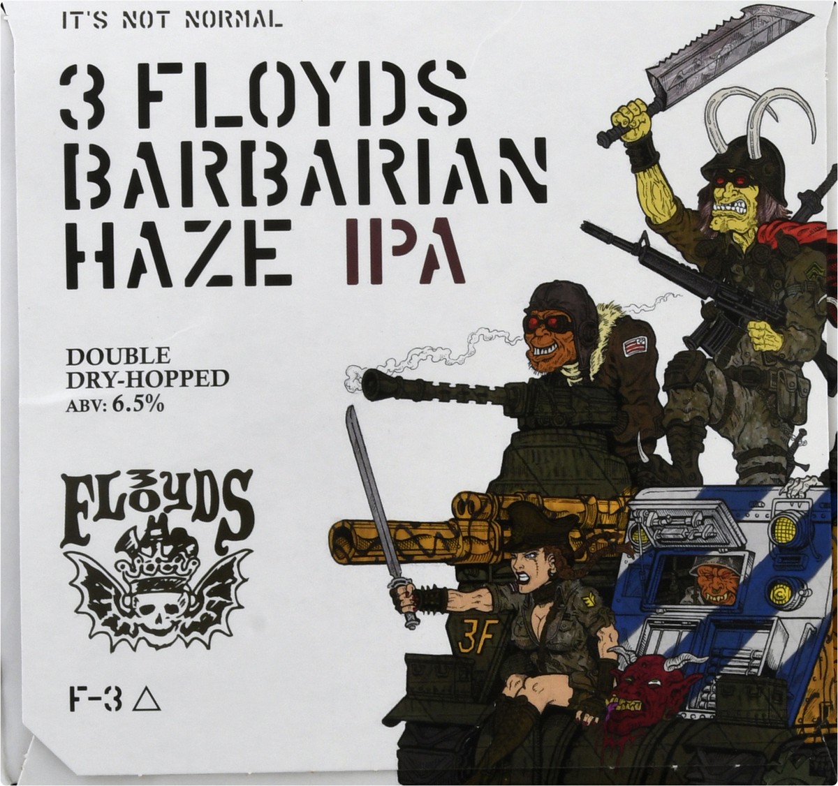 slide 6 of 9, Three Floyds Brewing Co. Barbarian Haze Brewing IPA Beer 6 ea, 1 ct