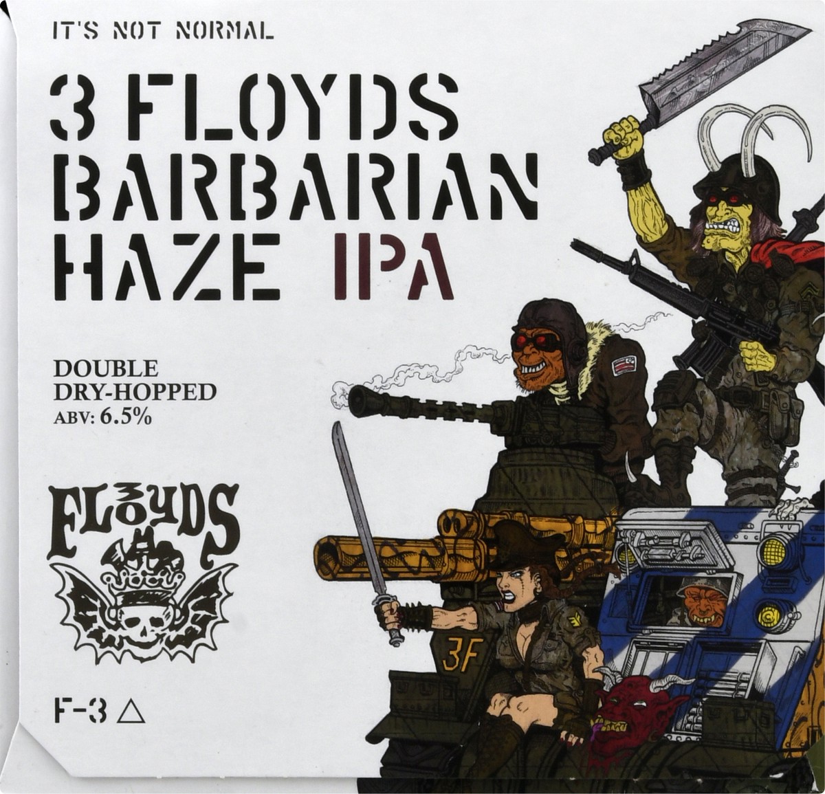 slide 7 of 9, Three Floyds Brewing Co. Barbarian Haze Brewing IPA Beer 6 ea, 1 ct