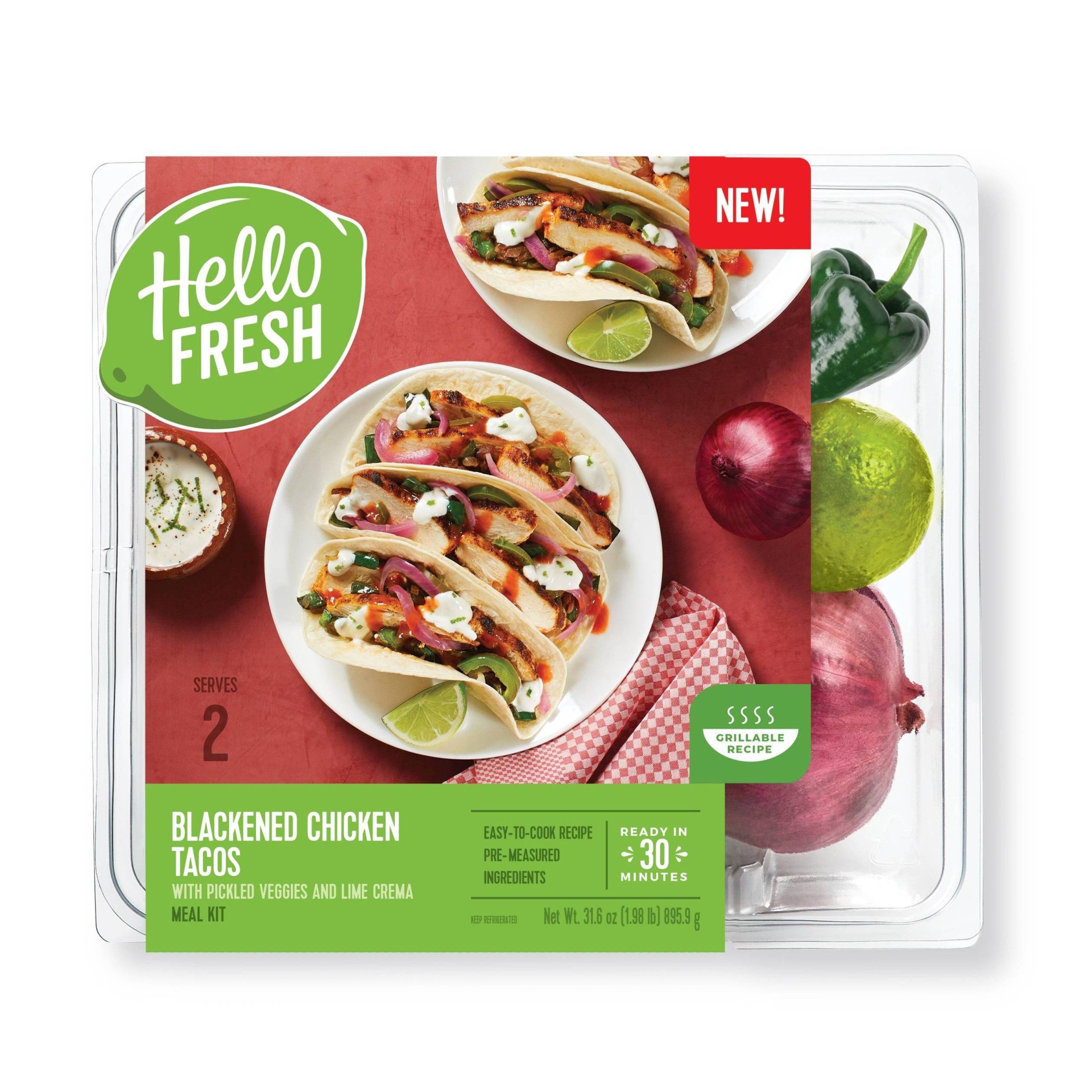 slide 1 of 1, HelloFresh Blackened Chicken Tacos Kit, 1 ct