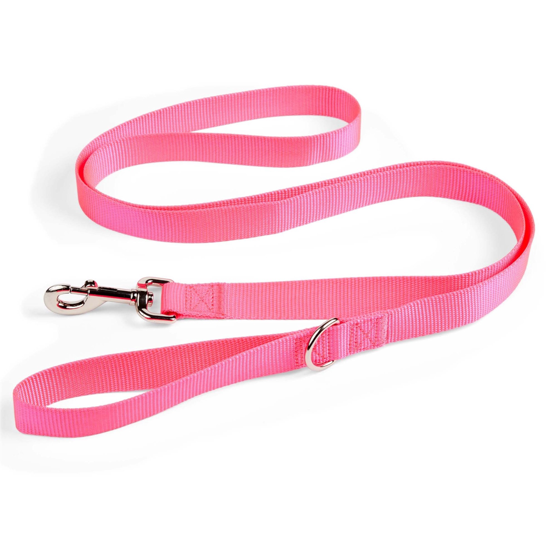 slide 1 of 3, YOULY Pink Dog Lead, 6 ft., Medium, MED