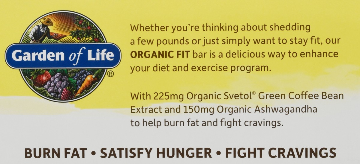 slide 9 of 9, Garden of Life Organic Fit High Protein 12 Pack Peanut Butter Chocolate Weight Loss Bar 12 ea, 12 ct