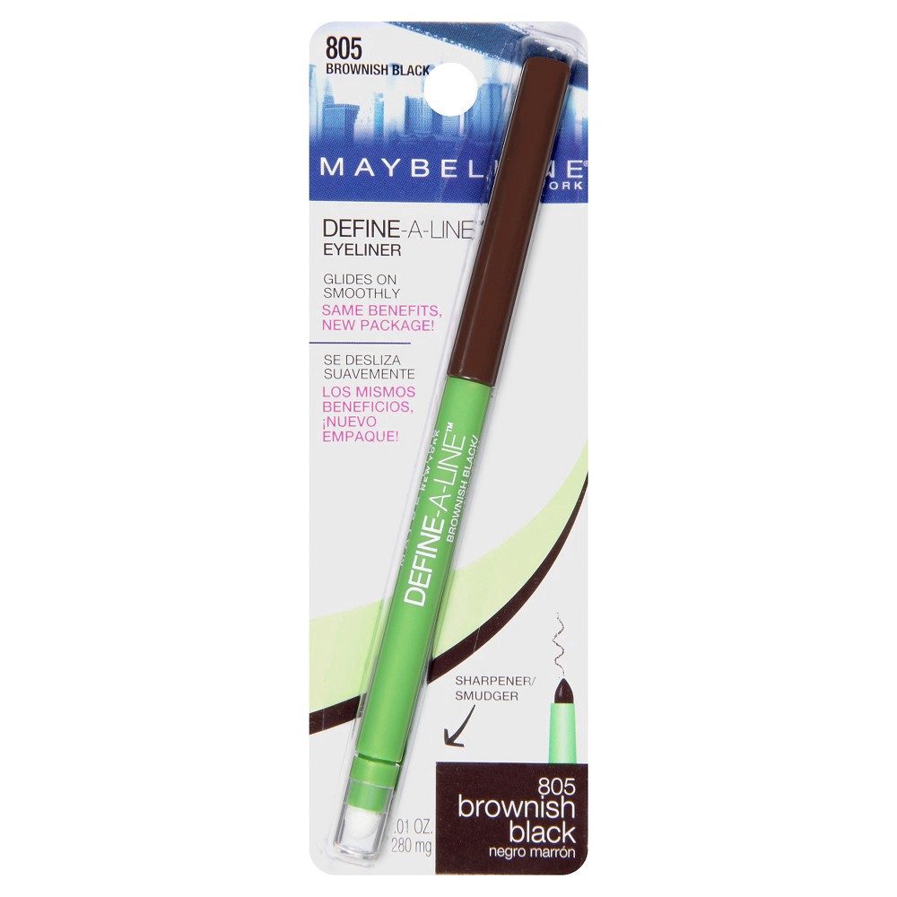 slide 2 of 5, Maybelline Define A Line Eyeliner  805 Brownish Black, 0.01 oz